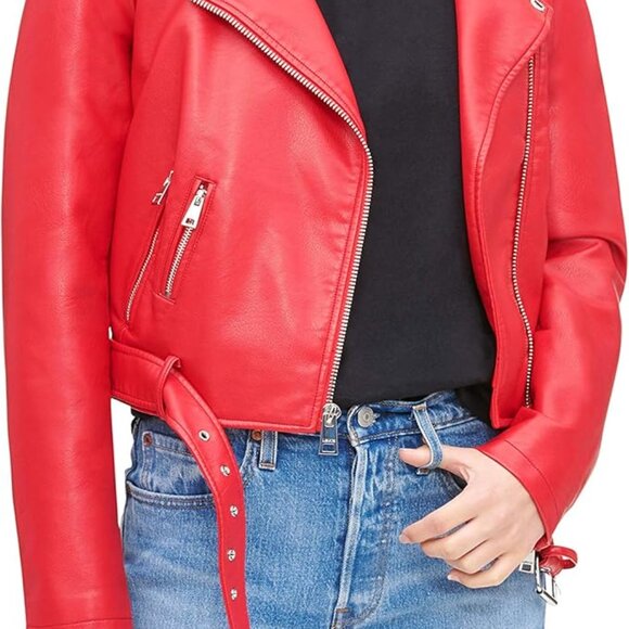 Red Leather Jacket - Picture 3 of 3